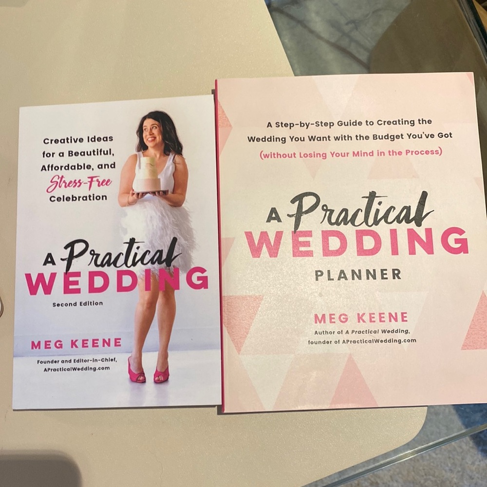 A practical wedding and a Practical Wedding planner books